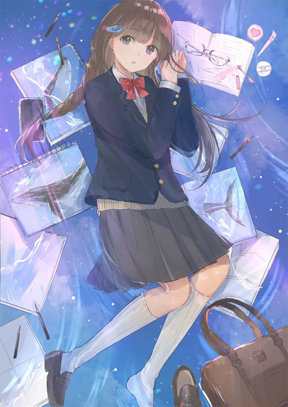 【P站画师】 夏日美少女 抓住夏天的尾巴~ 日本插画师もちつき うさ的插画作品推荐
