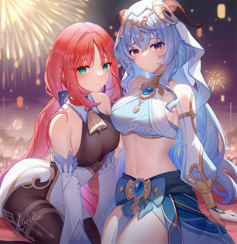 【P站画师】申鹤 妮露 原神全家桶 日本插画师LightRia的美图壁纸作品推荐