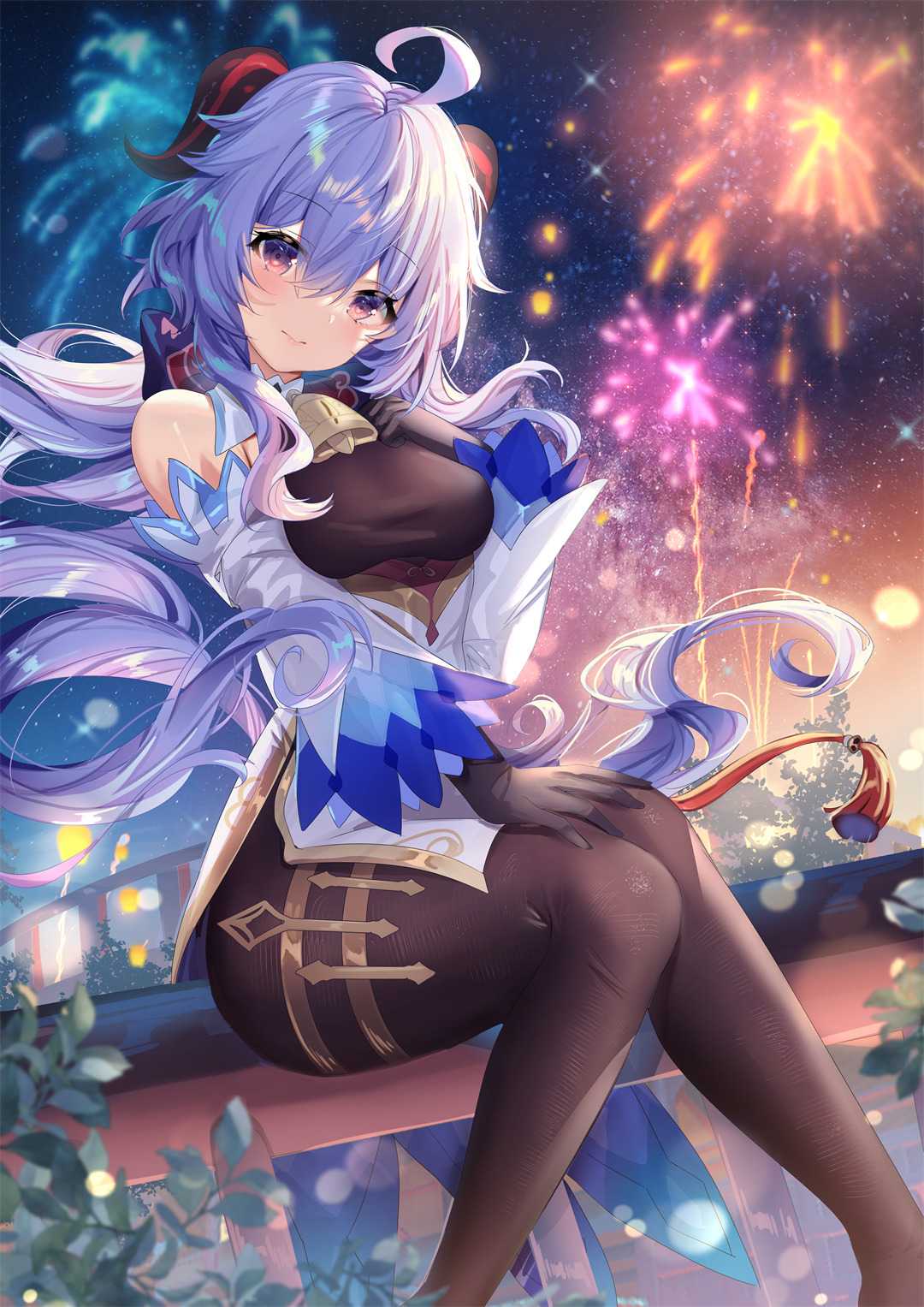 【P站画师】屑狐狸  MIKU 椰羊甘雨 中国插画师山桂贰的美图作品推荐
