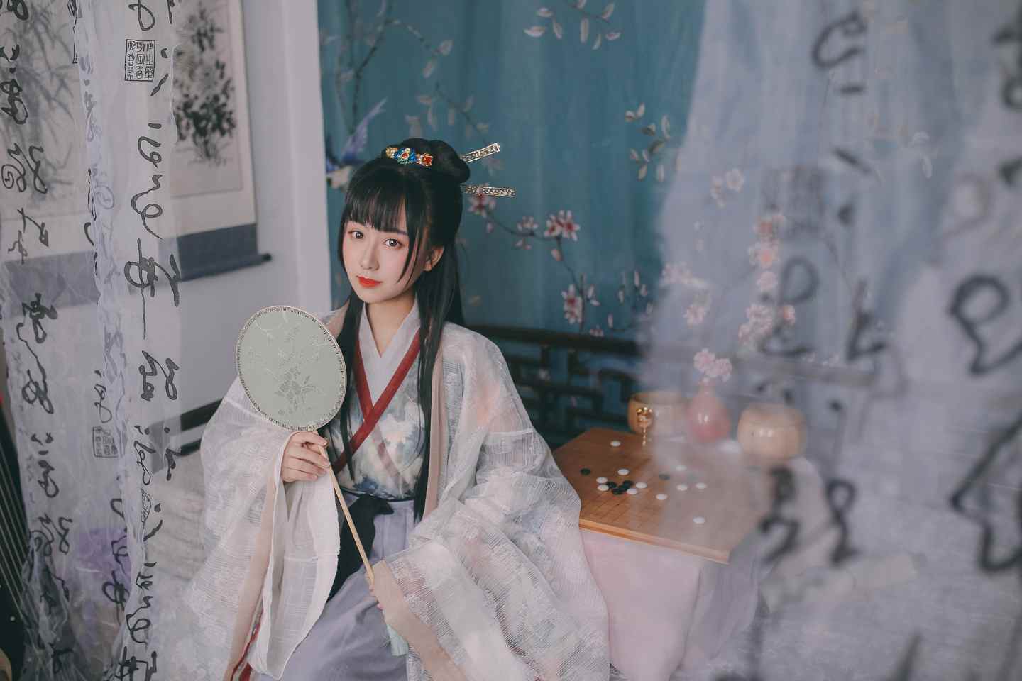 汉服 闲厅对弈