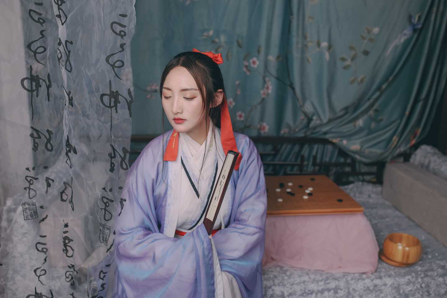 汉服 闲厅对弈