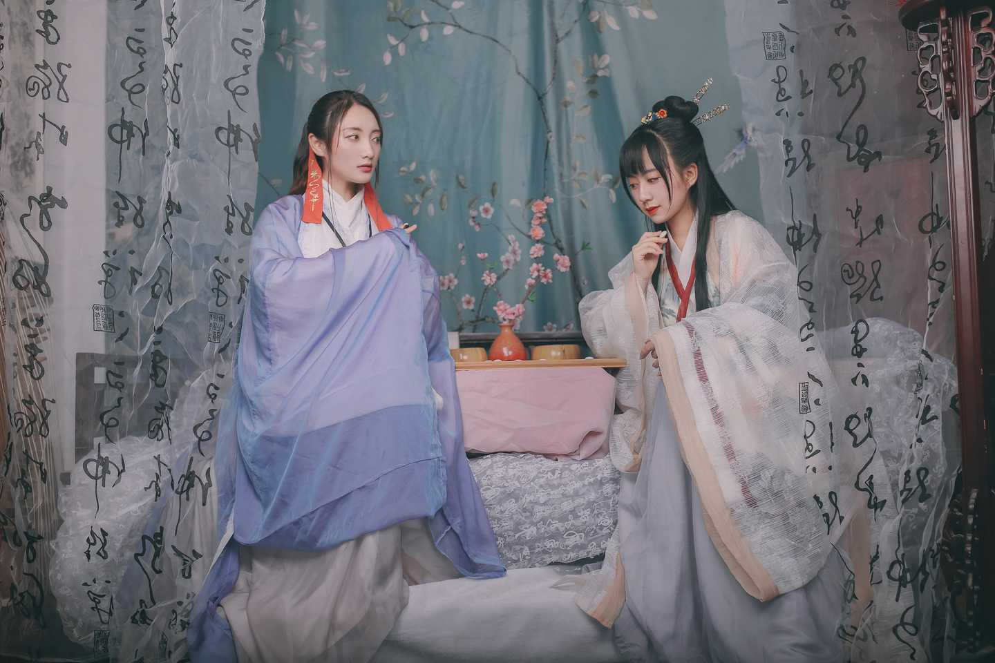 汉服 闲厅对弈