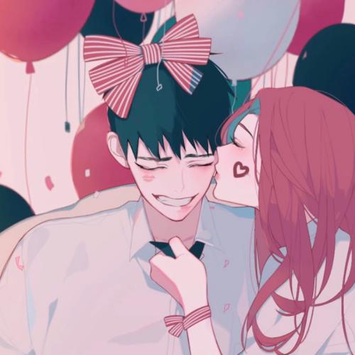 扑通扑通少女心，霸气情侣头像超拽动漫头像两人