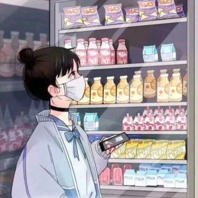便利店情头无水印，插画系相爱在便利店