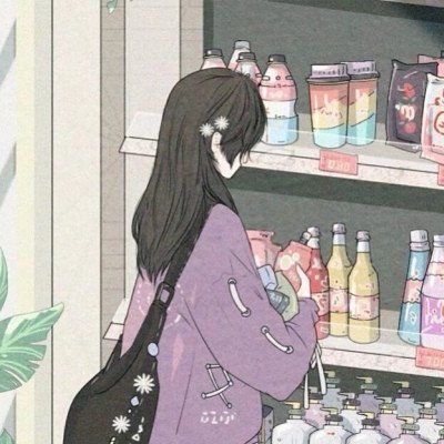 便利店情头无水印，插画系相爱在便利店